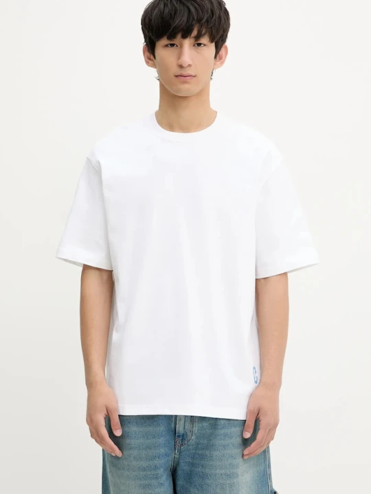 Zdjęcie produktu Samsoe Samsoe t-shirt bawełniany SASWIRL Samsøe Samsøe biały