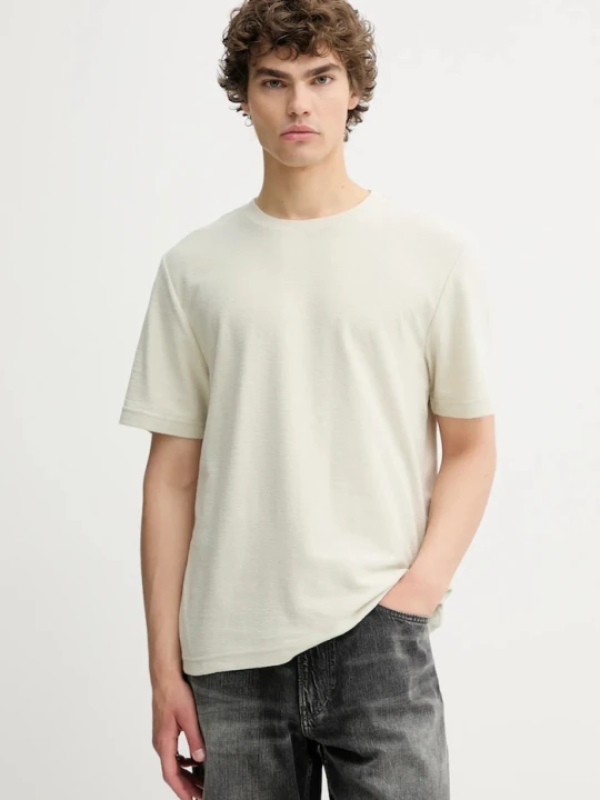 Zdjęcie produktu Samsoe Samsoe t-shirt ODIN Samsøe Samsøe beżowy