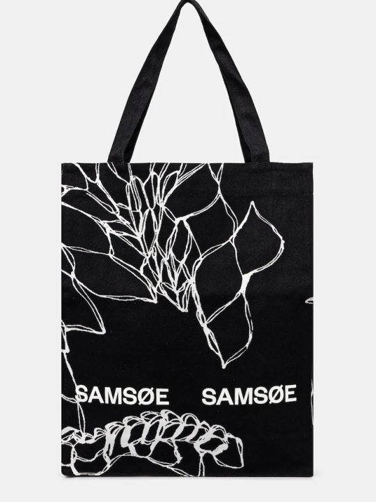 Zdjęcie produktu Samsoe Samsoe torebka bawełniana SAPRINT Samsøe Samsøe czarny