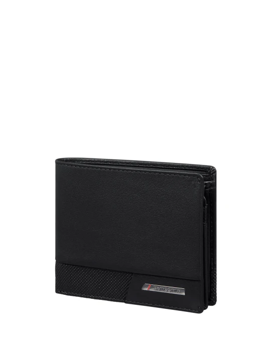 Zdjęcie produktu Samsonite Skórzany portfel PRO-DLX 6 SLG 046 - B 6CC+VFL+2C+C czarny