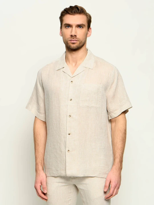 Zdjęcie produktu Sand Copenhagen Lniana koszula 3464 M - Chad | Relaxed fit beżowy