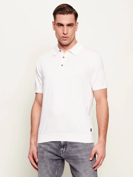 Zdjęcie produktu Sand Copenhagen Polo | Regular Fit | z dodatkiem jedwabiu biały