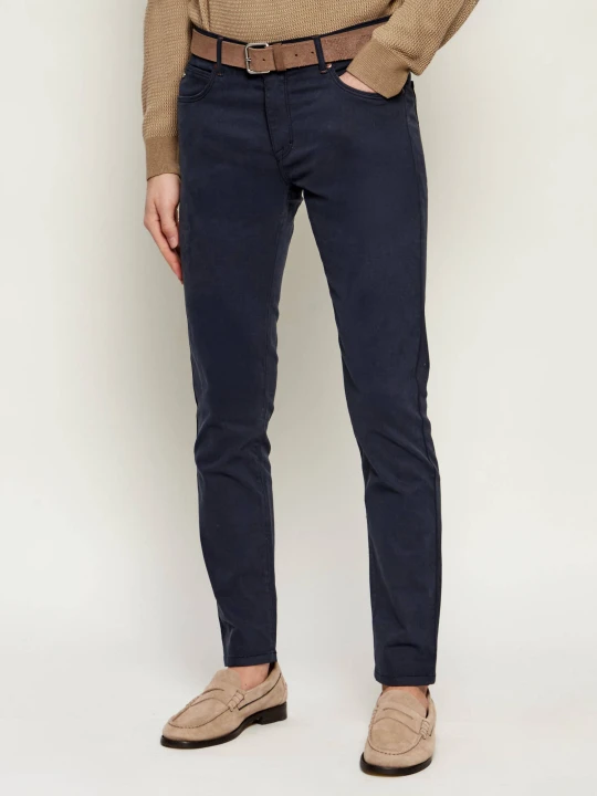 Zdjęcie produktu Sand Copenhagen Spodnie Burton NS | Slim Fit granatowy