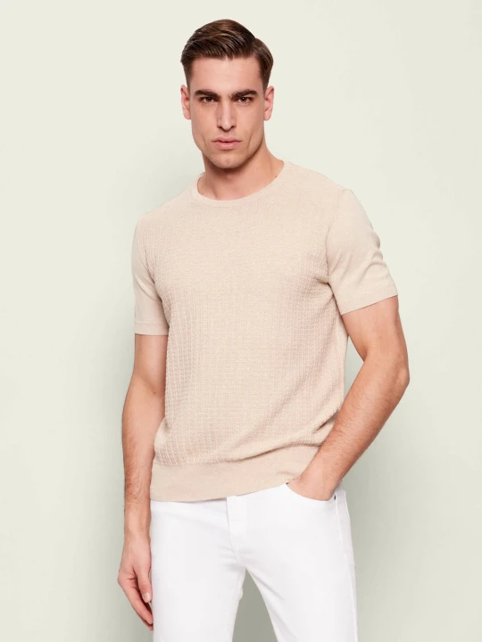 Zdjęcie produktu Sand Copenhagen Sweter Retro | Regular Fit beżowy