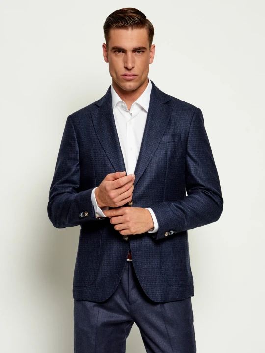 Zdjęcie produktu Sand Copenhagen Wełniana marynarka Star Easy | Modern fit granatowy