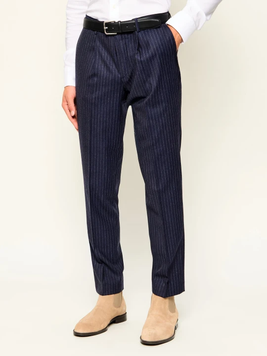 Zdjęcie produktu Sand Copenhagen Wełniana spodnie chino Mark N | Regular Fit granatowy