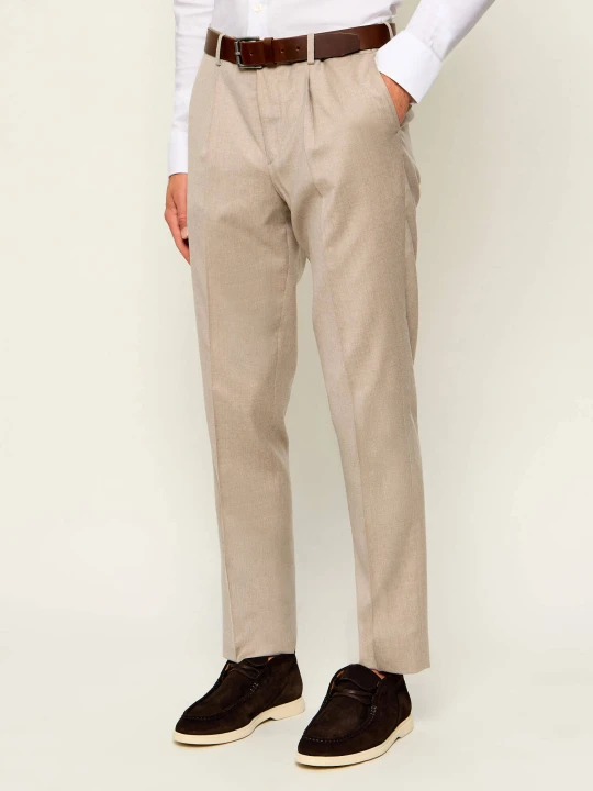 Zdjęcie produktu Sand Copenhagen Wełniane spodnie chino Mark N | Regular Fit | stretch beżowy