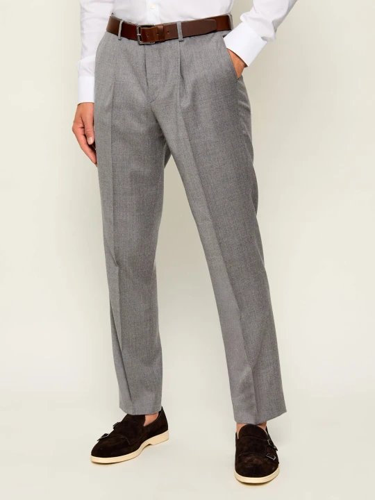 Zdjęcie produktu Sand Copenhagen Wełniane spodnie chino Mark N | Regular Fit szary