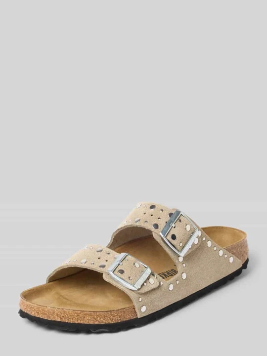 Zdjęcie produktu Sandał na obcasie ze skóry z nitami model 'Arizona Rivet' Birkenstock