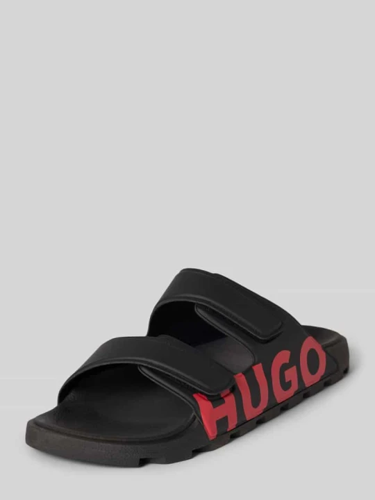 Zdjęcie produktu Sandał z nadrukiem z logo Hugo Czarny