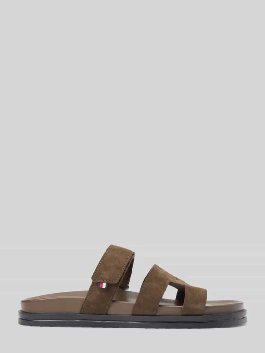 Zdjęcie produktu Sandał z naturalnej skóry welurowej Tommy Hilfiger Średniobrązowy
