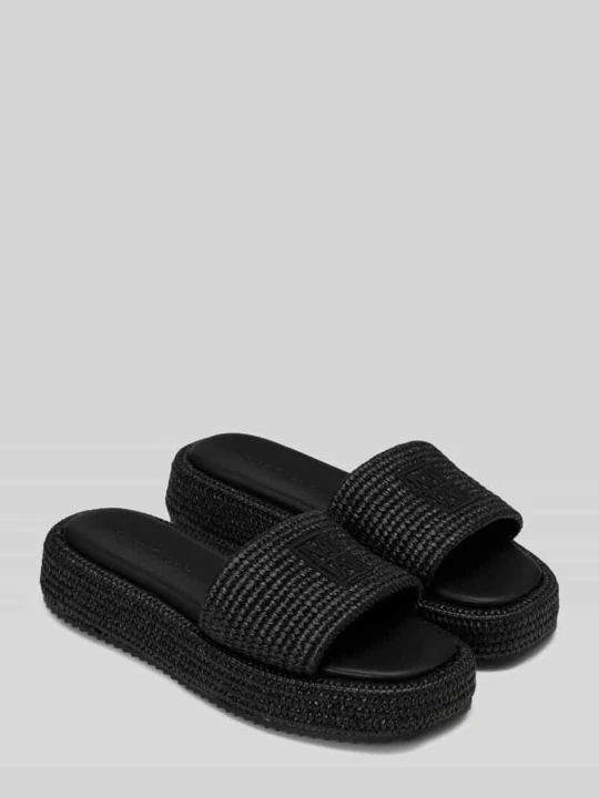 Zdjęcie produktu Sandał z plecionki słomkowej model 'LARISSA' Marc O'Polo Czarny