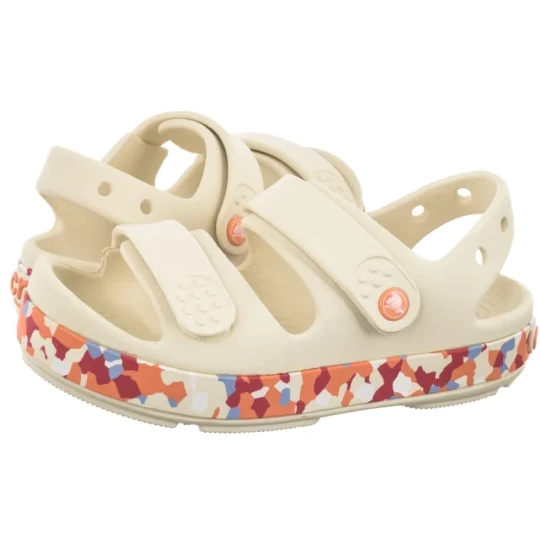 Zdjęcie produktu Sandałki Crocband Cruiser Glow Confetti Sandal Kids Summit White / Guava 212527-2MK (CR440-a) Crocs