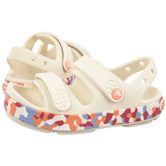 Zdjęcie produktu Sandałki Crocband Cruiser Glow Confetti Sandal Kids Summit White / Guava 212528-2MK (CR434-a) Crocs