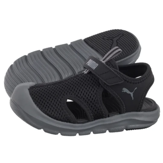 Zdjęcie produktu Sandałki Fun Racer Sandal Mesh V Inf Black-Cool Dark Grey 401576-01 (PU618-b) Puma