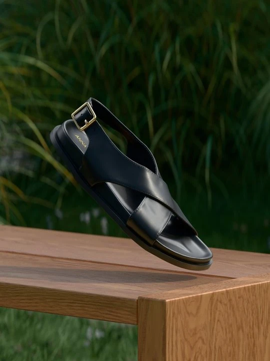 Zdjęcie produktu Sandały Anna Field Wide Fit By Zalando czarny