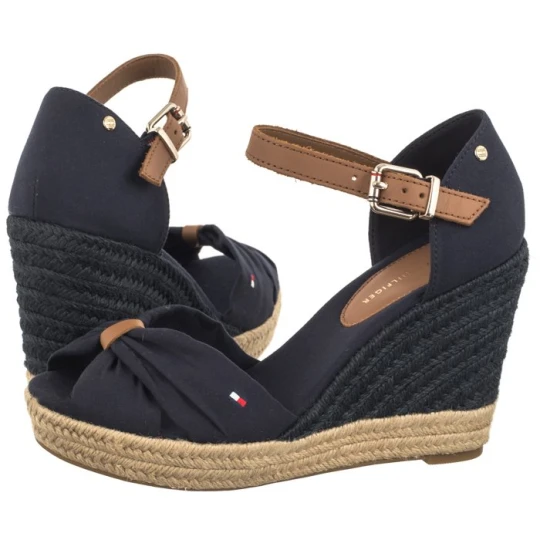 Zdjęcie produktu Sandały Basic Open Toe High Wedge Space Blue FW0FW04784 DW6 (TH1013-b) Tommy Hilfiger