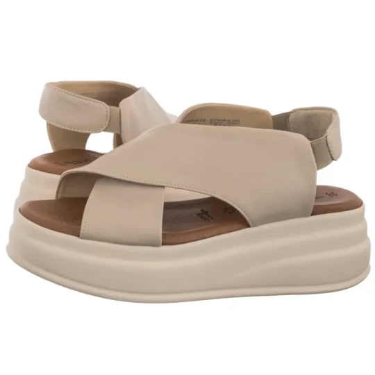 Zdjęcie produktu Sandały Beżowe 1-28303-44 418 Ivory (TM538-a) Tamaris