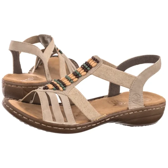 Zdjęcie produktu Sandały Beżowe 60851-62 Beige (RI33-c) Rieker