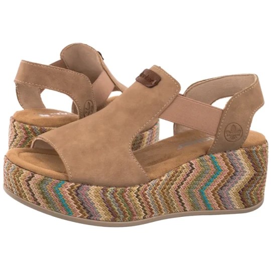 Zdjęcie produktu Sandały Beżowe 69472-60 Beige (RI395-a) Rieker