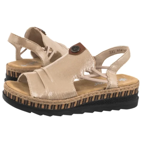 Zdjęcie produktu Sandały Beżowe V7972-60 Beige (RI365-a) Rieker