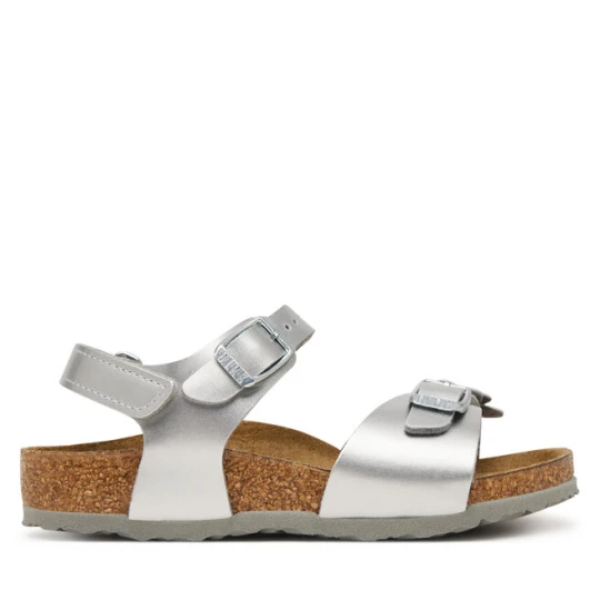 Zdjęcie produktu Sandały Birkenstock Rio As Flowers 1031702 S Srebrny