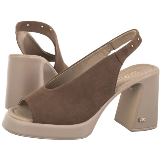 Zdjęcie produktu Sandały Brązowe 5544 / 008-P (KN12-b) Karino