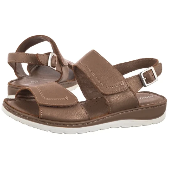Zdjęcie produktu Sandały Brązowe 9-28153-42 310 Taupe Perlato (CP463-b) Caprice