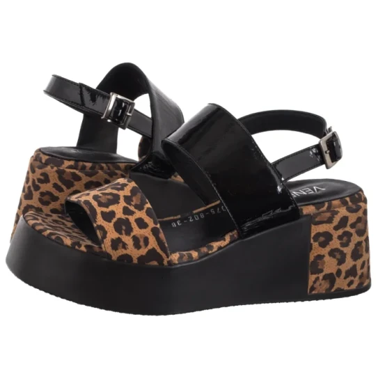 Zdjęcie produktu Sandały Brązowe L062PABBOBS033 (VE866-a) Venezia