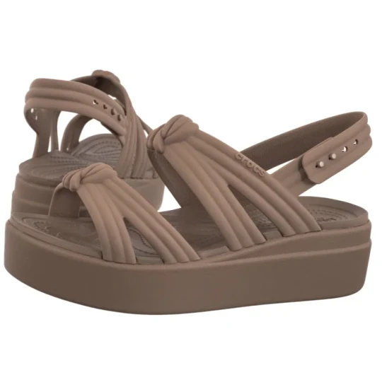 Zdjęcie produktu Sandały Brooklyn Knot Low Wedge Latte 212864-2Q9 (CR423-a) Crocs