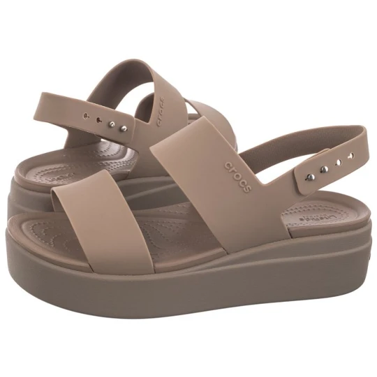 Zdjęcie produktu Sandały Brooklyn Low Wedge W Latte / Mushroom 206453-2EL (CR199-f) Crocs