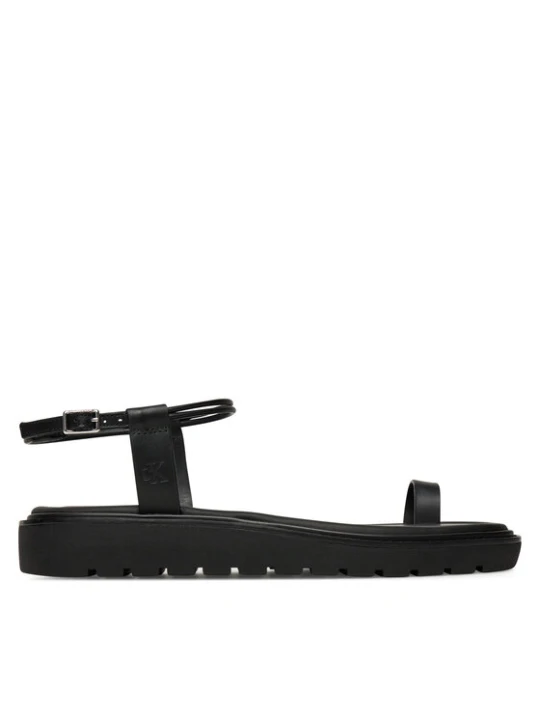 Zdjęcie produktu Sandały Calvin Klein Jeans Rope Toe Post Sandal Lth Mg YW0YW01893 Czarny