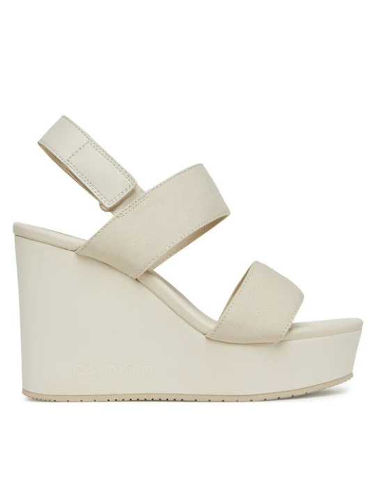 Zdjęcie produktu Sandały Calvin Klein Jeans Wedge Sandal Webbing In YW0YW01790 Szary