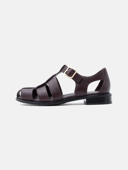 Zdjęcie produktu Sandały Clarks ciemnobrązowy