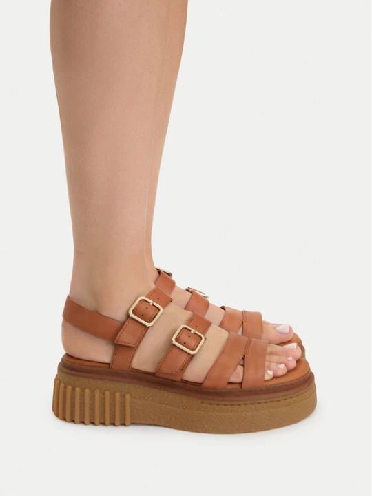 Zdjęcie produktu Sandały Clarks Evamar Strap 26185889 Brązowy