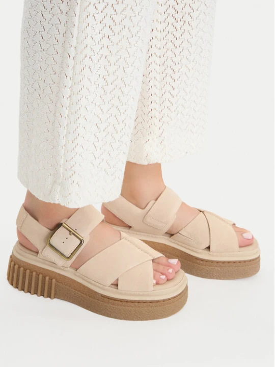 Zdjęcie produktu Sandały Clarks Evamar Wish 26181202 Beżowy