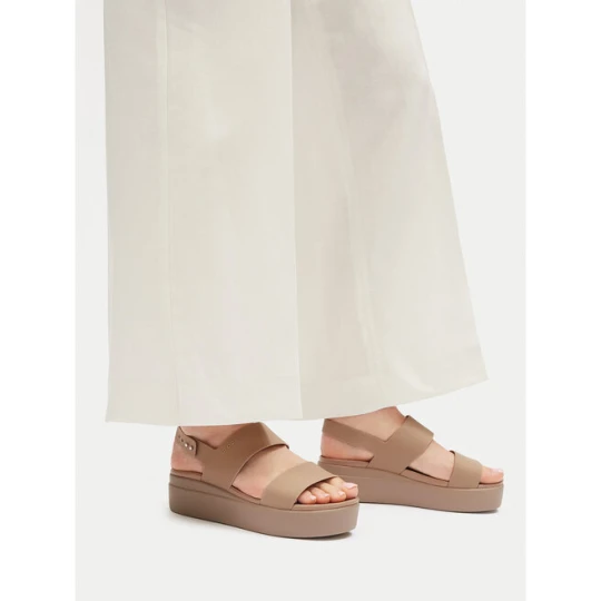Zdjęcie produktu Sandały Crocs Brooklyn Low Wedge W 206453 Beżowy