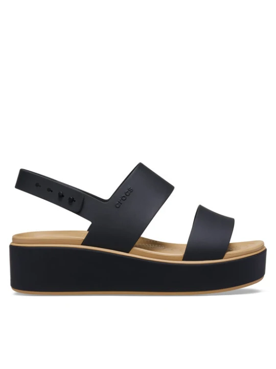 Zdjęcie produktu Sandały Crocs Brooklyn Matte Wrap Low Wedge 211802 Czarny