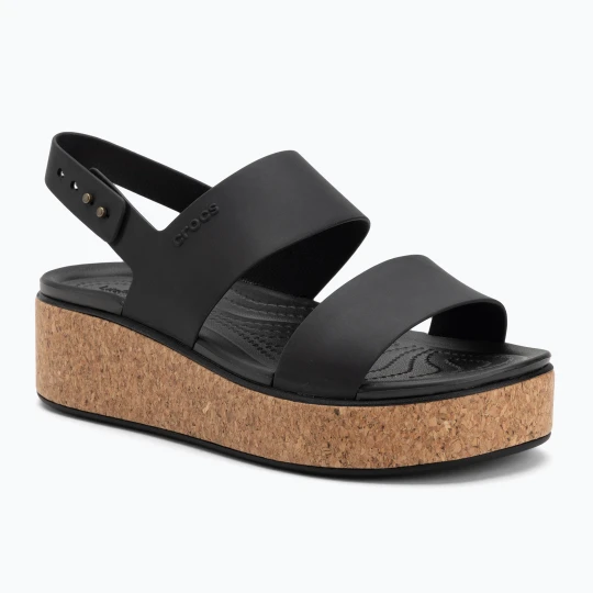 Zdjęcie produktu Sandały damskie Crocs Brooklyn Cork Low Wedge black/black