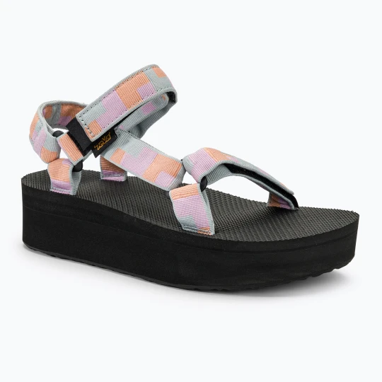 Zdjęcie produktu Sandały damskie Teva Flatform Universal retro shapes pear blue