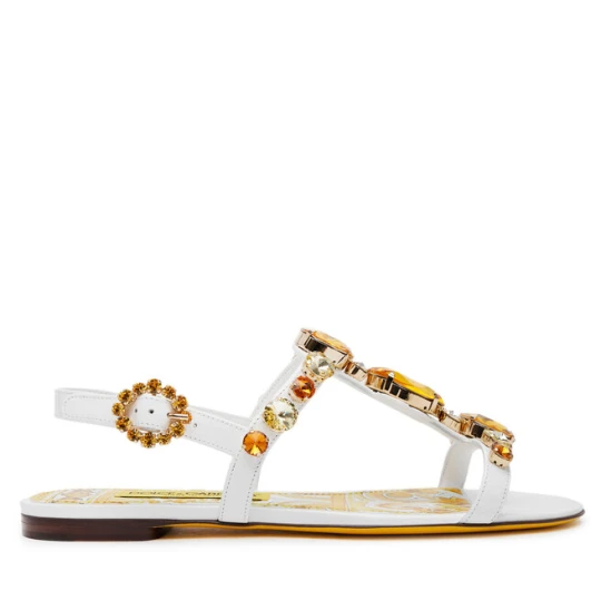 Zdjęcie produktu Sandały Dolce&Gabbana CQ0601 AT848 Biały Dolce & Gabbana