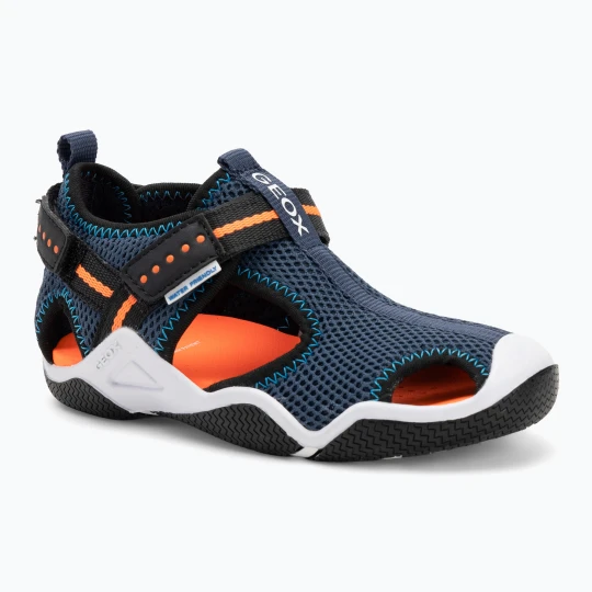 Zdjęcie produktu Sandały dziecięce Geox Wader navy / fluo orange Granatowy