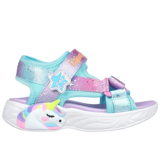 Zdjęcie produktu Sandały dziecięce Skechers Unicorn Dreams Majestic Bliss 302682NPRMT - multikolor