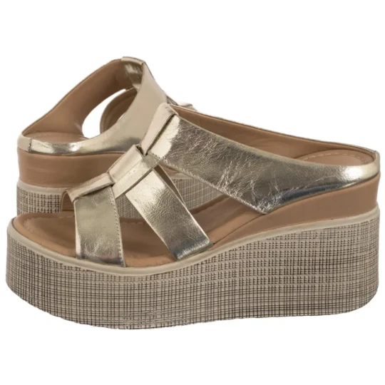 Zdjęcie produktu Sandały Enes Gold Leather (NP42-a) Nepeke