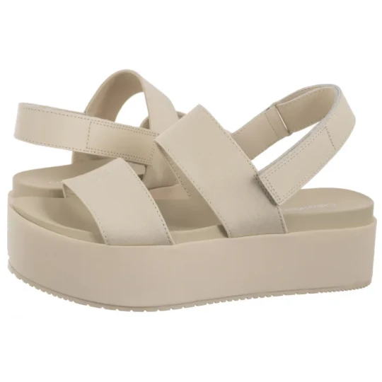 Zdjęcie produktu Sandały Flatform Sandal Sling In Triple Turtle Dove YW0YW01788 AEO (CK652-a) Calvin Klein