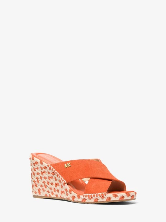 Zdjęcie produktu Sandały Kenzie z zamszu na koturnie Michael Kors