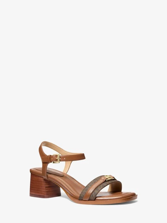 Zdjęcie produktu Sandały Mandy z charakterystycznym logo Michael Kors BRĄZOWY (Brązowy)