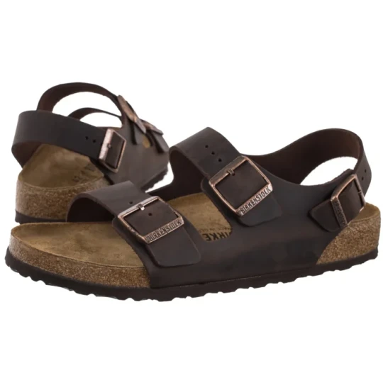 Zdjęcie produktu Sandały Milano BS Oiled Leather Habana 0034871 (BK369-a) Birkenstock