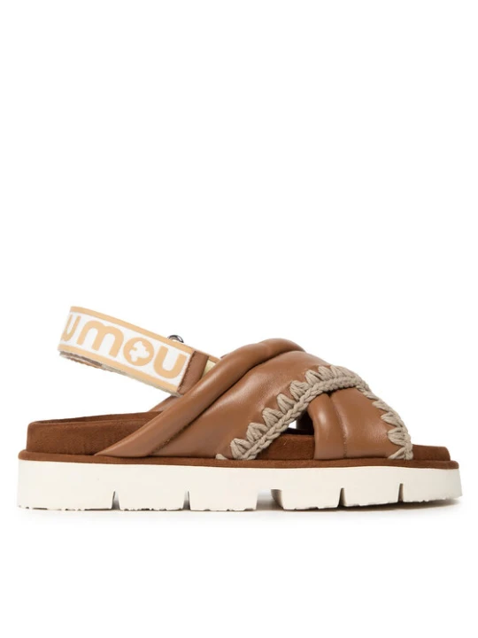 Zdjęcie produktu Sandały Mou New Bio # 03 Criss-Cross Upper SW461004C Brązowy