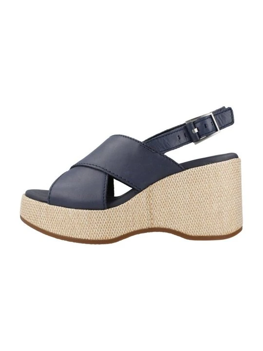 Zdjęcie produktu Sandały na koturnie Clarks niebieski